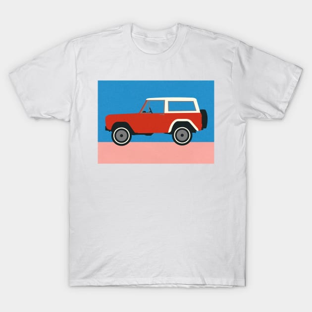 Red SUV T-Shirt by Rosi Feist